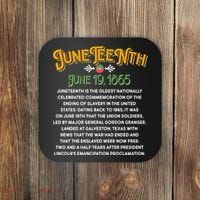 Juneteenth June 19 1865 African American History Coaster thumb 0
