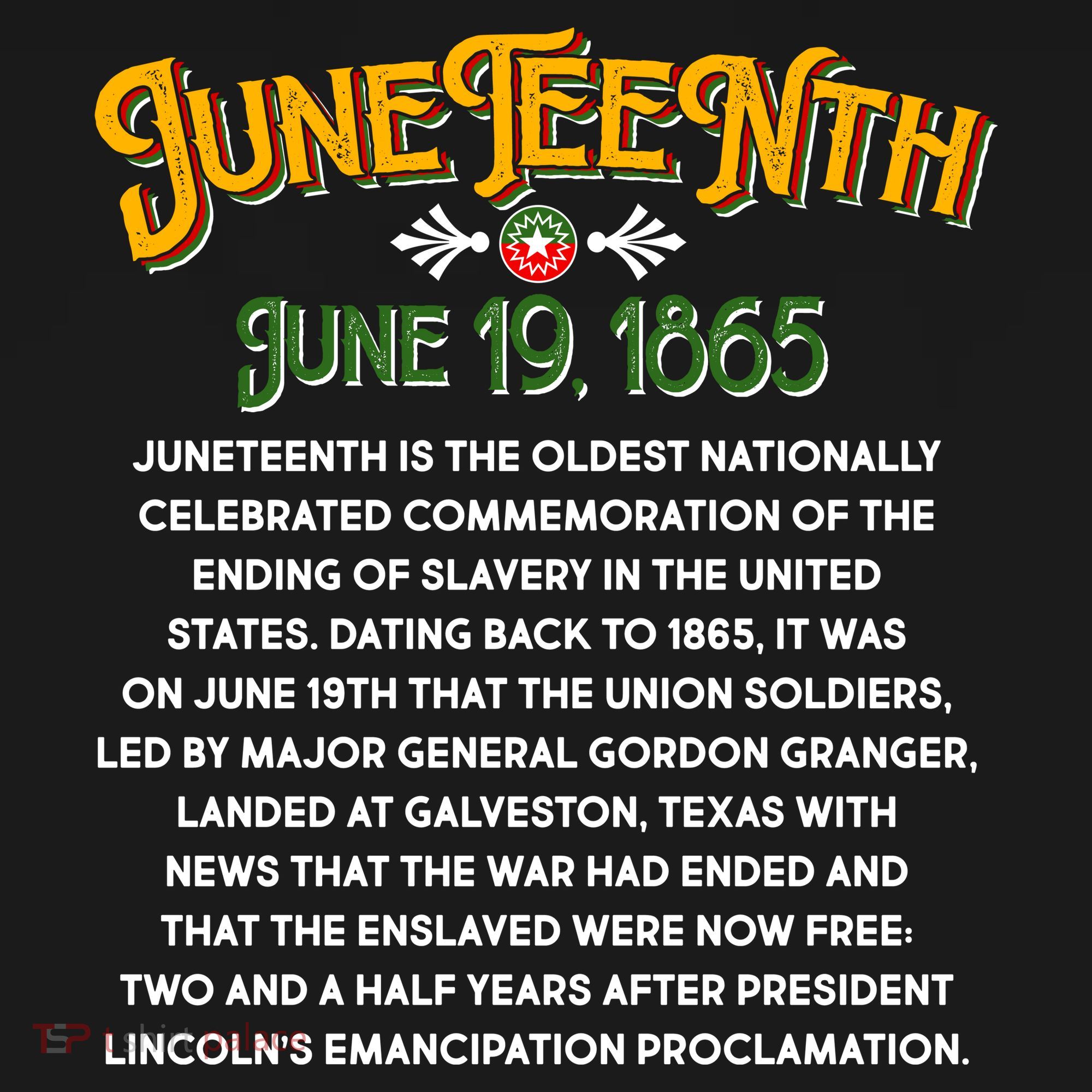 Juneteenth June 19 1865 African American History Mousepad