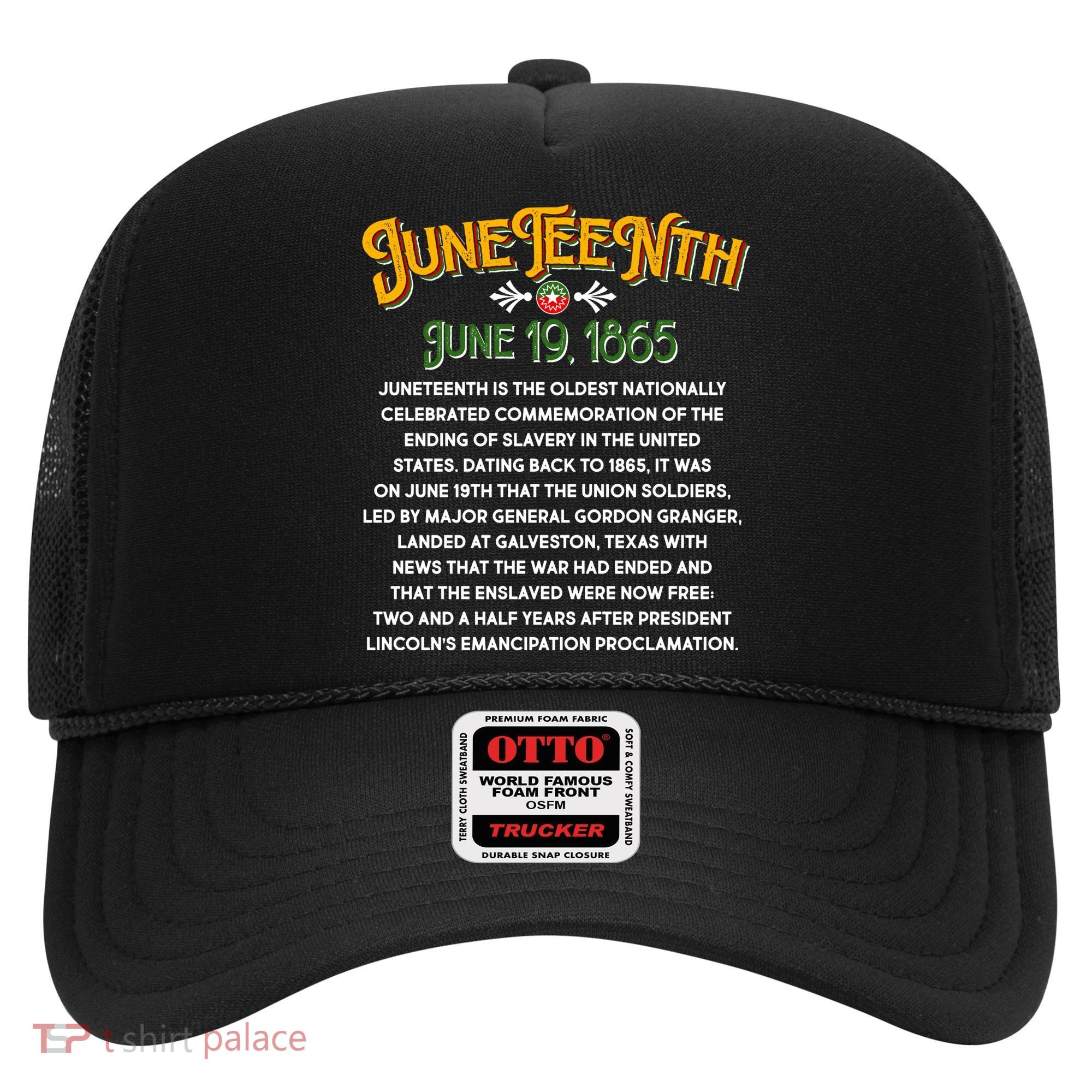 Juneteenth June 19 1865 African American History Hat