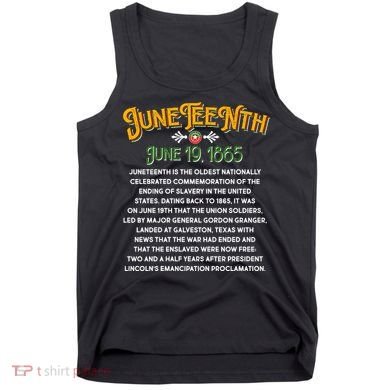 Juneteenth June 19 1865 African American History Tank Top