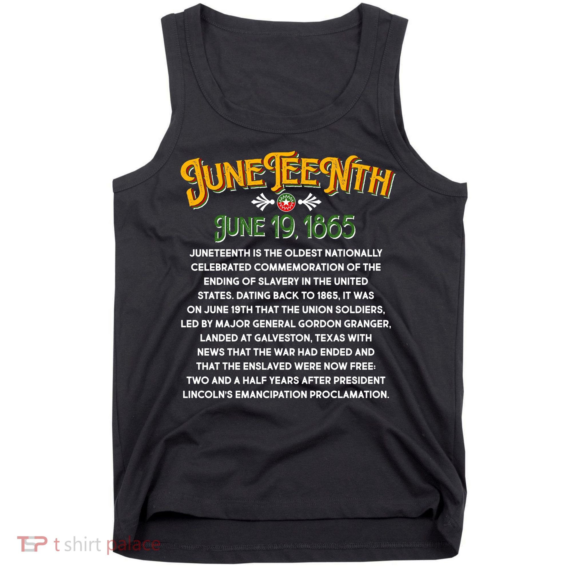 Juneteenth June 19 1865 African American History Tank Top