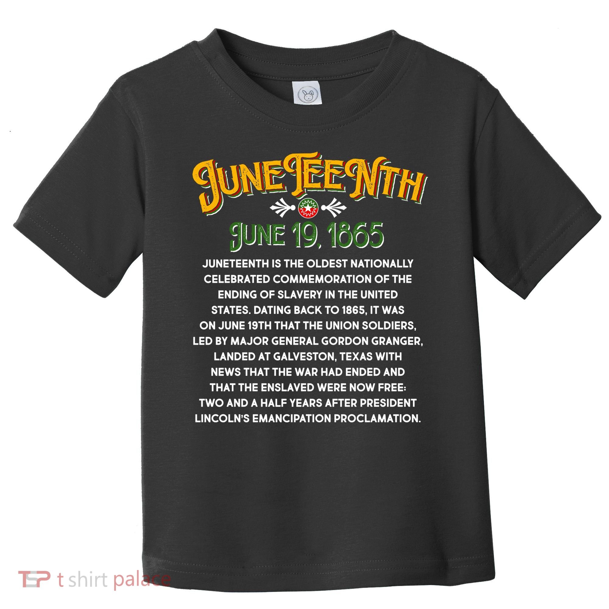 Juneteenth June 19 1865 African American History Toddler T-Shirt