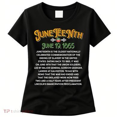 Juneteenth June 19 1865 African American History Women's T-Shirt