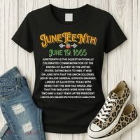 Juneteenth June 19 1865 African American History Women's T-Shirt thumb 3