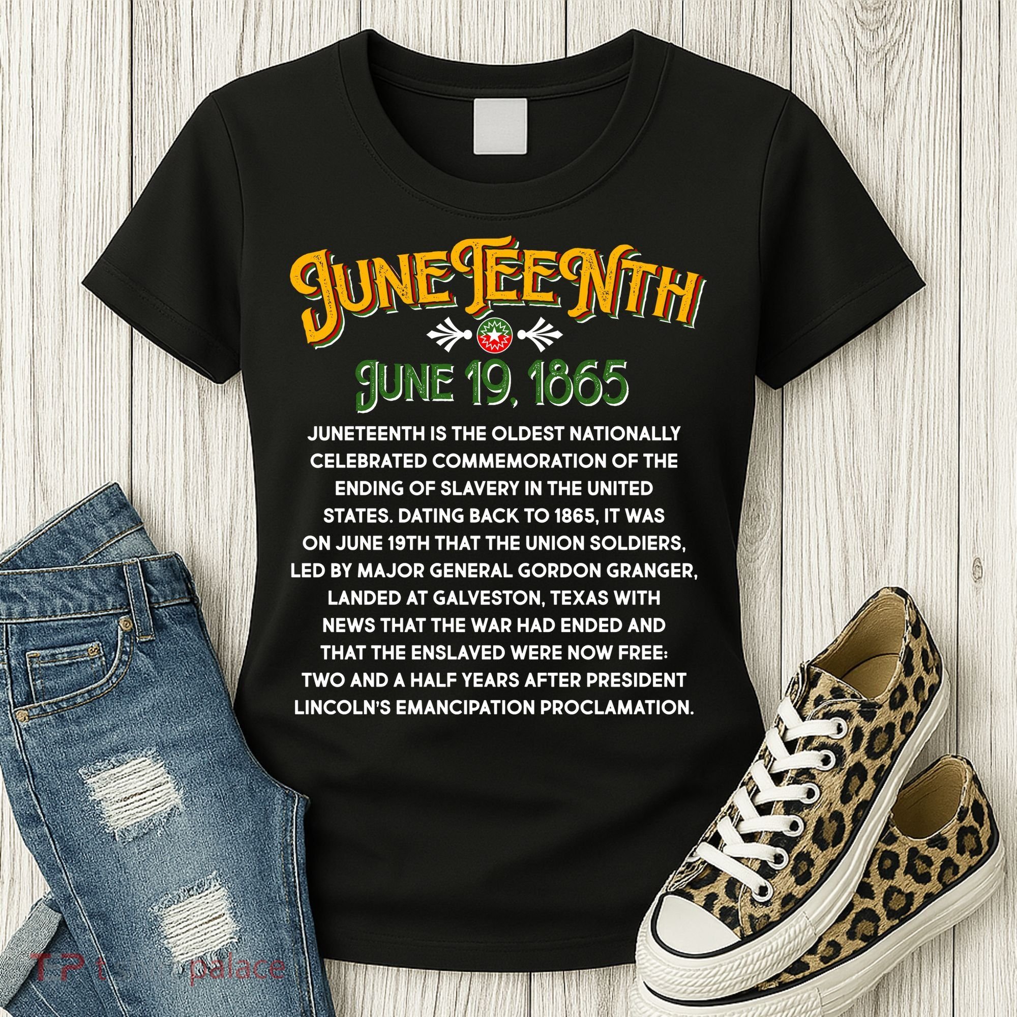 Juneteenth June 19 1865 African American History Women's T-Shirt