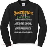 Juneteenth June 19 1865 African American History Kids Sweatshirt thumb 0