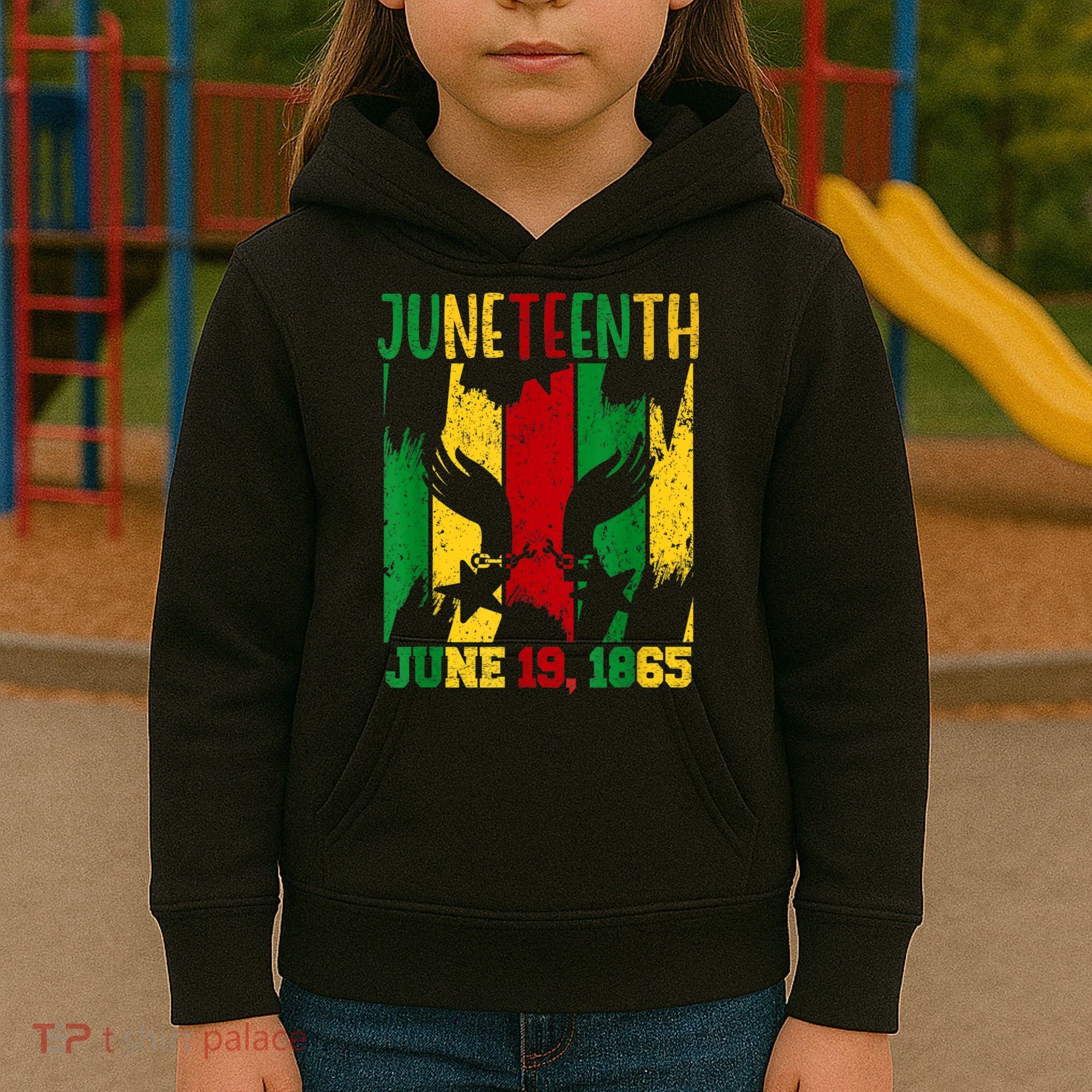 Juneteenth June 19th 1865 Juneteenth Freedom Day Kids Hoodie