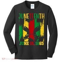 Juneteenth June 19th 1865 Juneteenth Freedom Day Kids Long Sleeve Shirt thumb 0