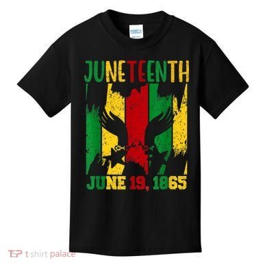 Juneteenth June 19th 1865 Juneteenth Freedom Day Kids T-Shirt