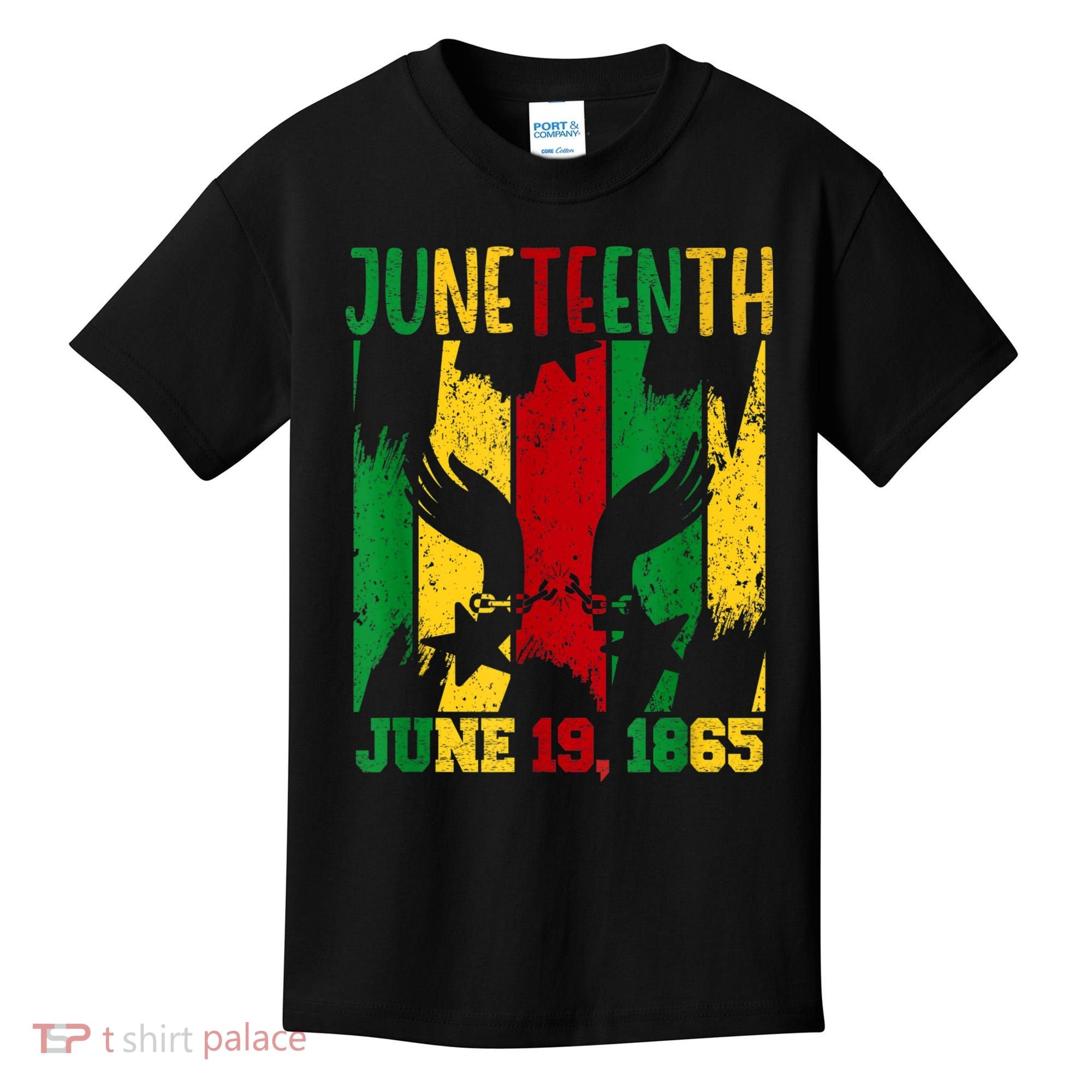 Juneteenth June 19th 1865 Juneteenth Freedom Day Kids T-Shirt