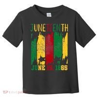 Juneteenth June 19th 1865 Juneteenth Freedom Day Toddler T-Shirt thumb 0
