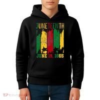 Juneteenth June 19th 1865 Juneteenth Freedom Day Kids Hoodie thumb 4