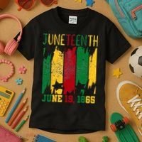 Juneteenth June 19th 1865 Juneteenth Freedom Day Kids T-Shirt thumb 3
