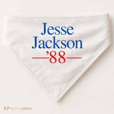 Jesse Jackson 88 Presidential Campaign USA-Made Doggie Bandana