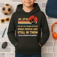 Jiu Jitsu Art Of Folding Clothes BJJ MMA Jujitsu Kids Hoodie thumb 2