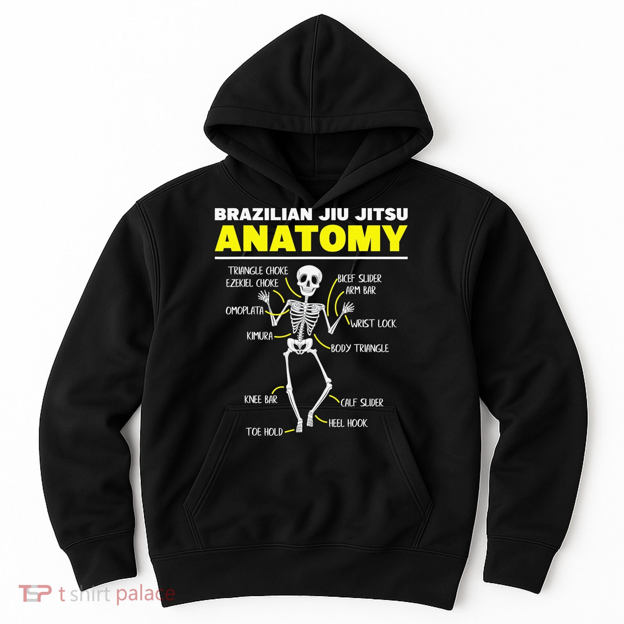 Jiu Jitsu Anatomy FunnyTraining Martial Arts Hoodie