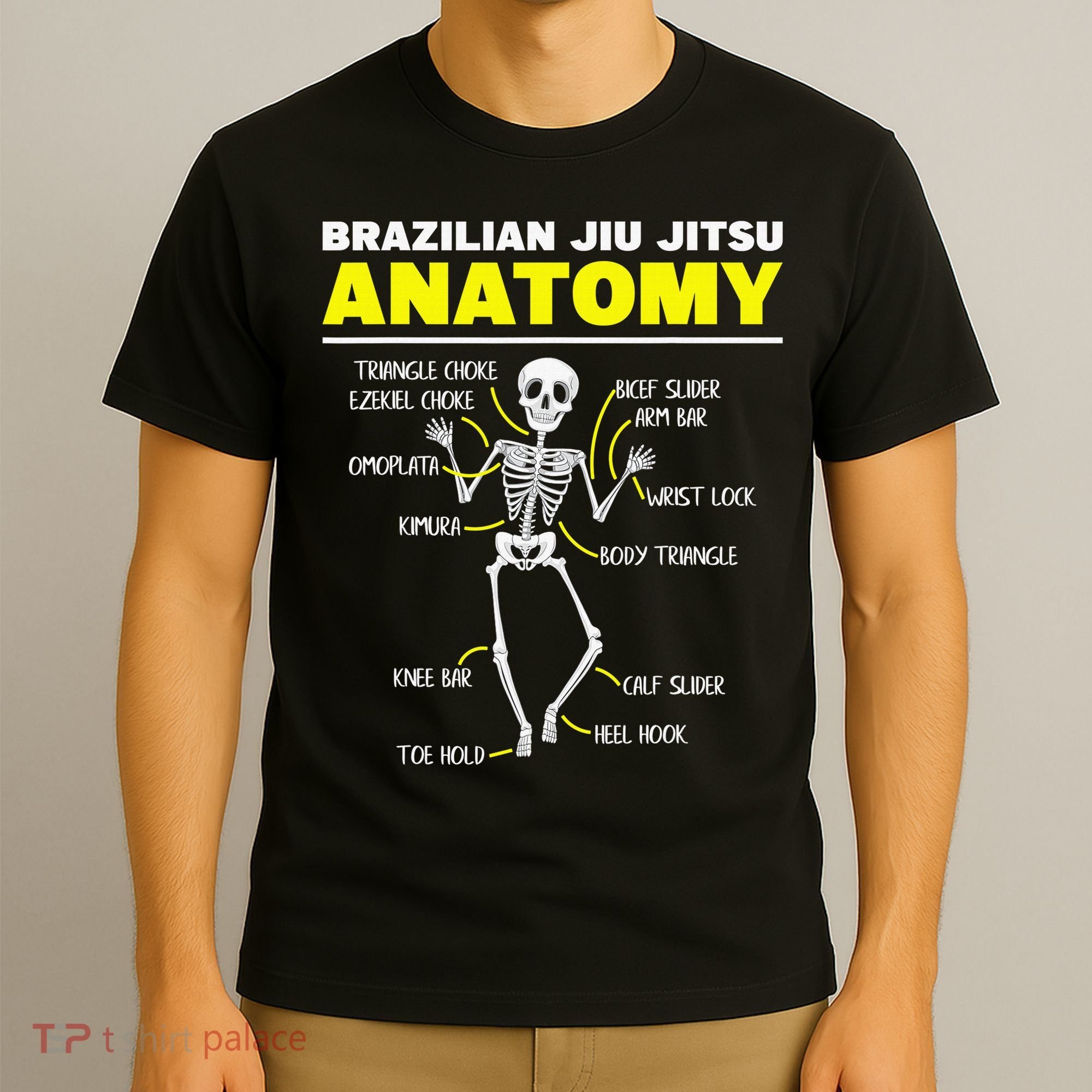 Jiu Jitsu Anatomy FunnyTraining Martial Arts T-Shirt