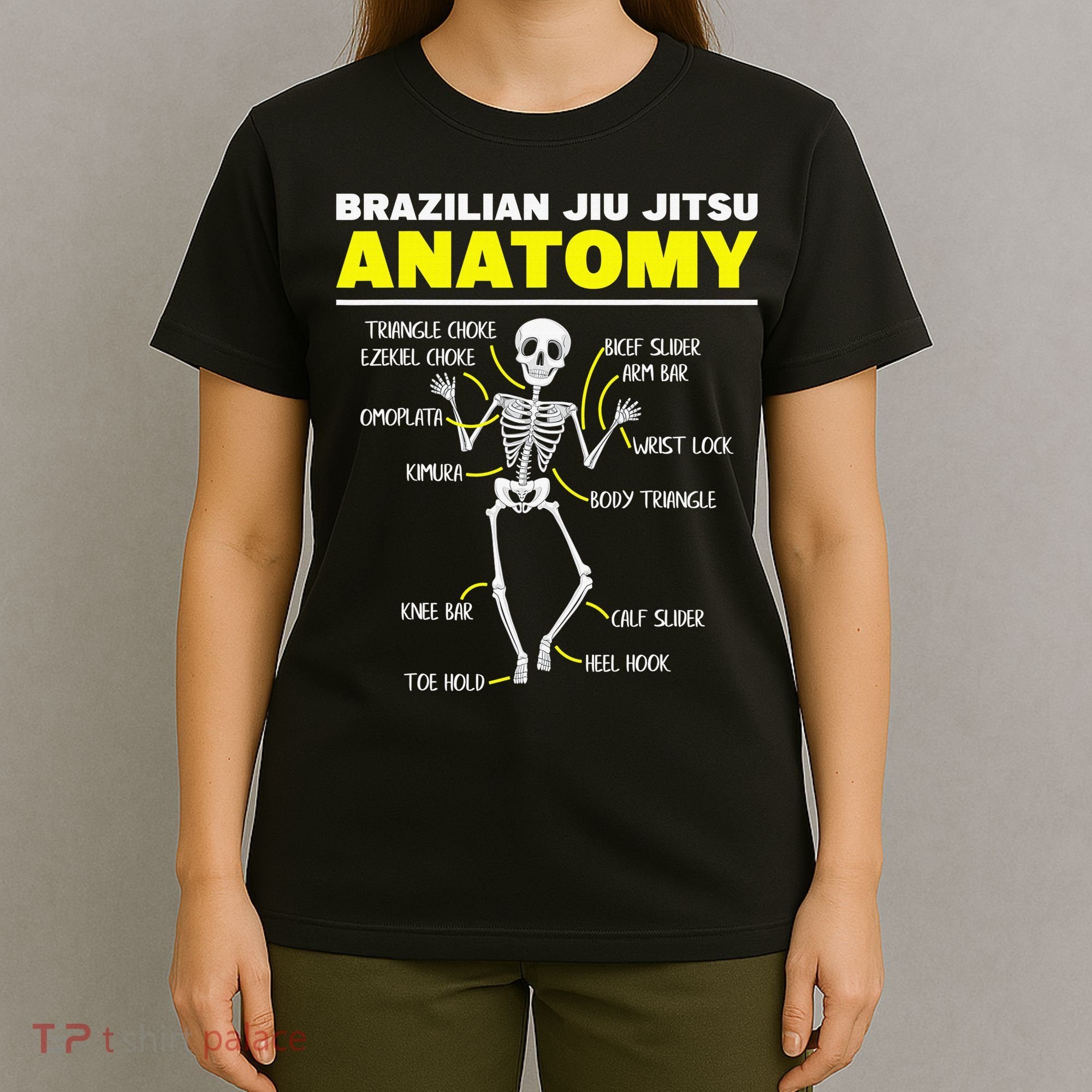 Jiu Jitsu Anatomy FunnyTraining Martial Arts T-Shirt