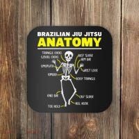 Jiu Jitsu Anatomy FunnyTraining Martial Arts Coaster thumb 0