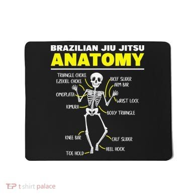 Jiu Jitsu Anatomy FunnyTraining Martial Arts Mousepad