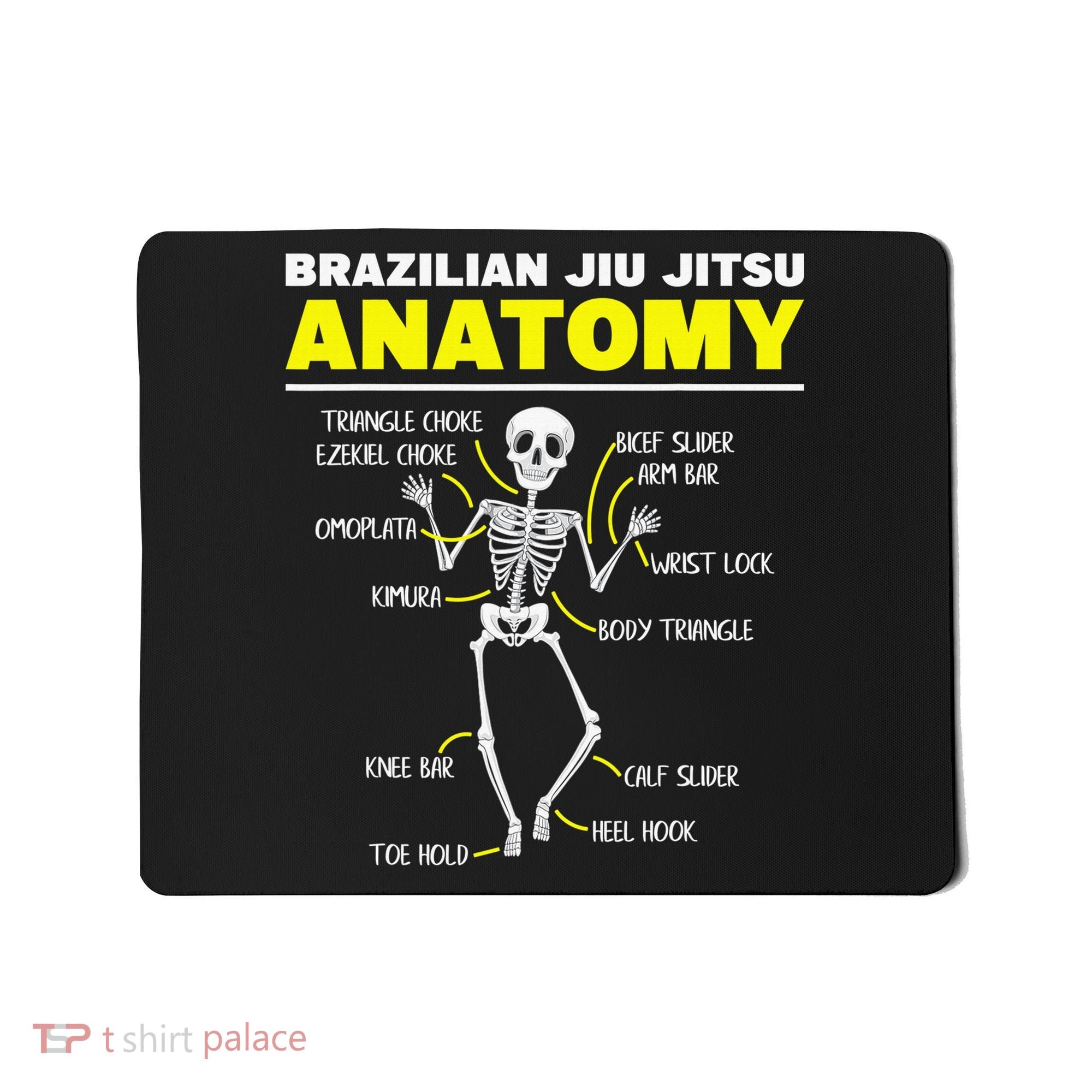 Jiu Jitsu Anatomy FunnyTraining Martial Arts Mousepad