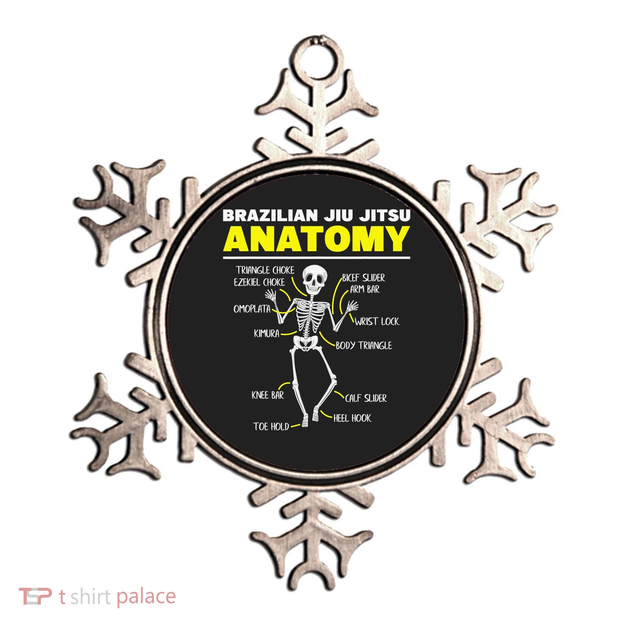 Jiu Jitsu Anatomy FunnyTraining Martial Arts Ornament