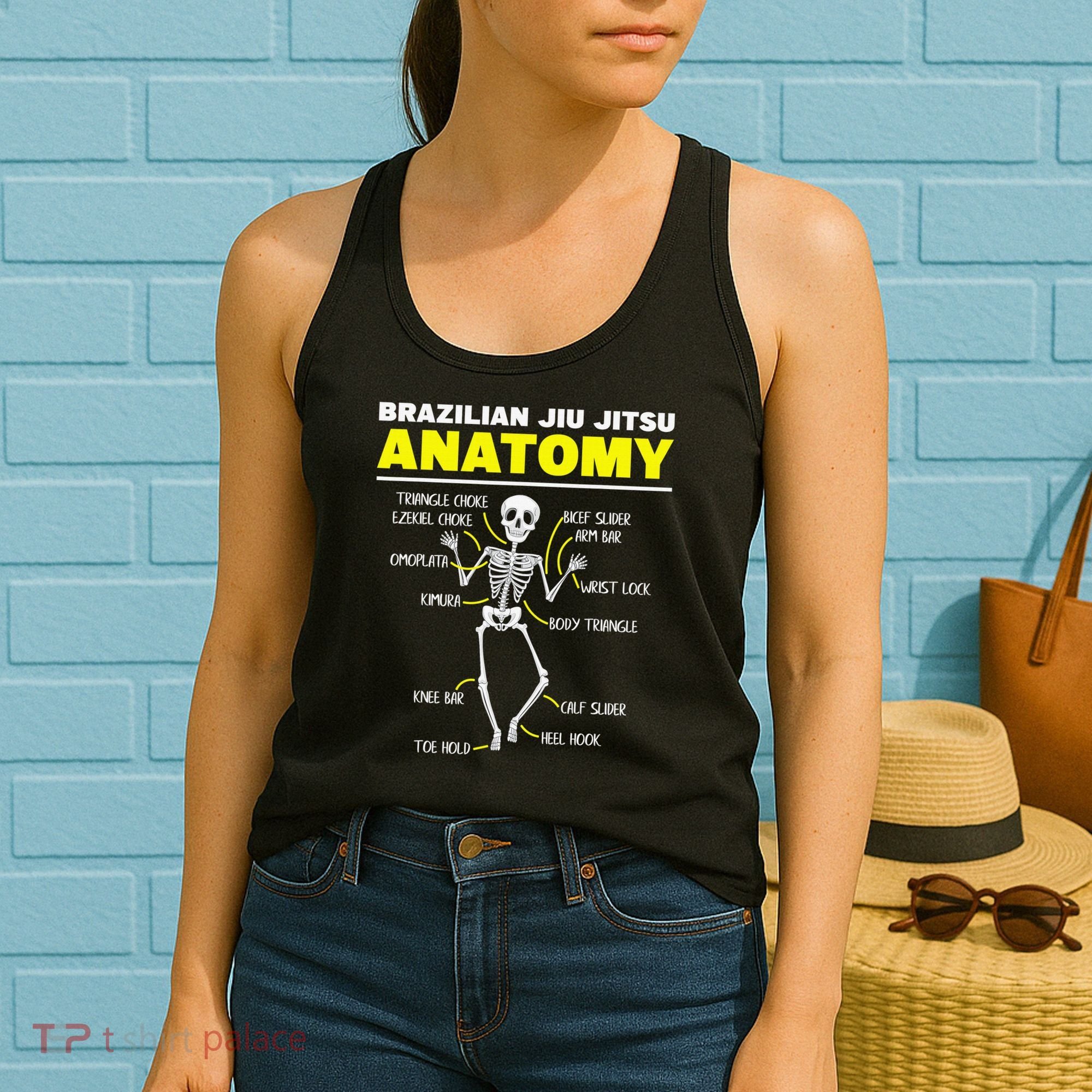 Jiu Jitsu Anatomy FunnyTraining Martial Arts Women's Tank Top