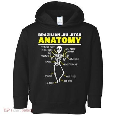 Jiu Jitsu Anatomy FunnyTraining Martial Arts Toddler Hoodie