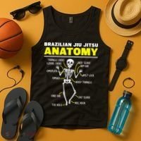 Jiu Jitsu Anatomy FunnyTraining Martial Arts Tank Top thumb 4