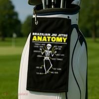 Jiu Jitsu Anatomy FunnyTraining Martial Arts Golf Towel thumb 2