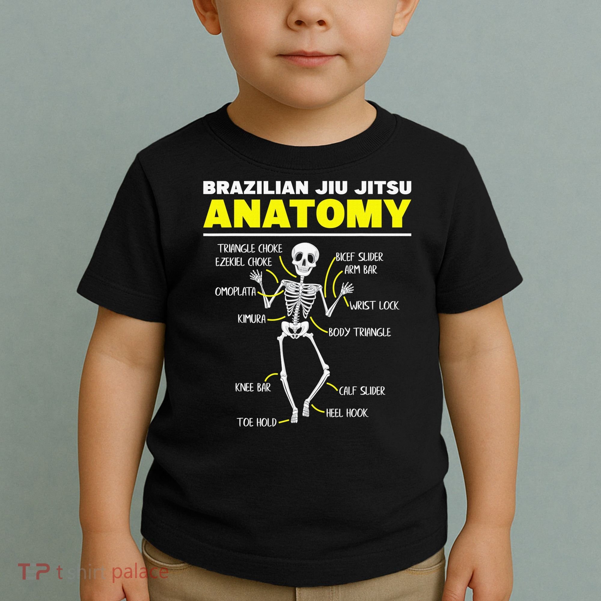 Jiu Jitsu Anatomy FunnyTraining Martial Arts Toddler T-Shirt