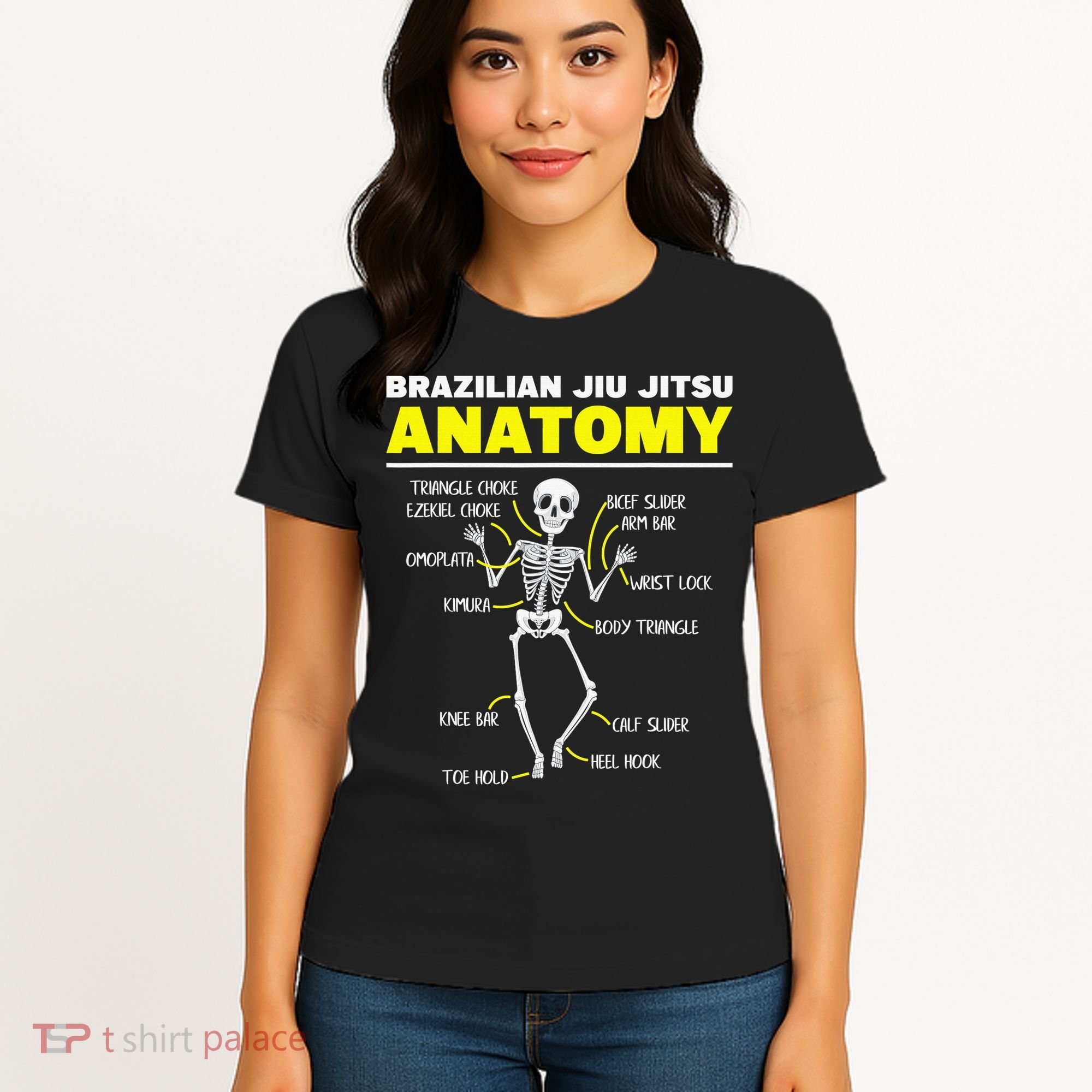 Jiu Jitsu Anatomy FunnyTraining Martial Arts Women's T-Shirt