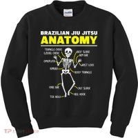 Jiu Jitsu Anatomy FunnyTraining Martial Arts Kids Sweatshirt thumb 0