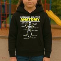 Jiu Jitsu Anatomy FunnyTraining Martial Arts Kids Hoodie thumb 3