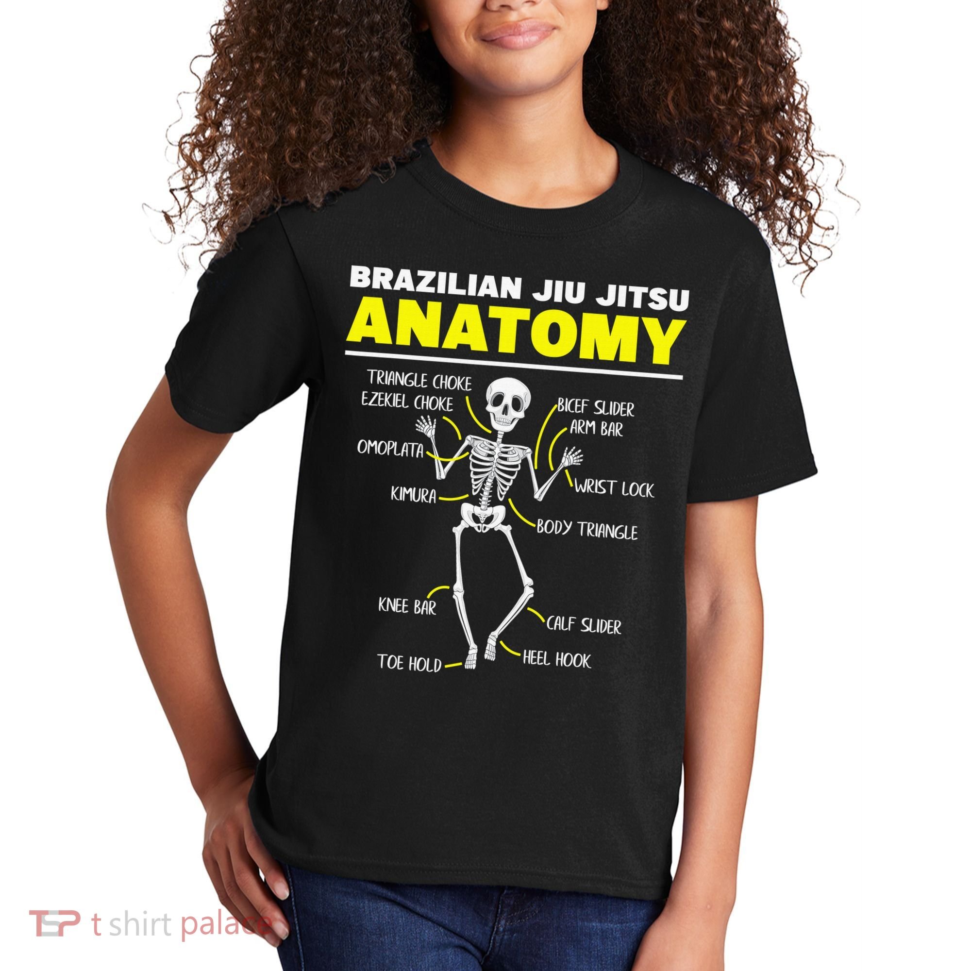 Jiu Jitsu Anatomy FunnyTraining Martial Arts Kids T-Shirt
