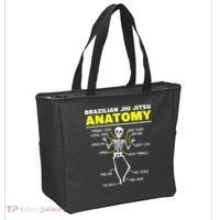 Jiu Jitsu Anatomy FunnyTraining Martial Arts Tote Bag thumb 2