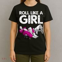 Jiu Jitsu Art For Women Girl Brazilian Jiu Jitsu T-Shirt thumb 4