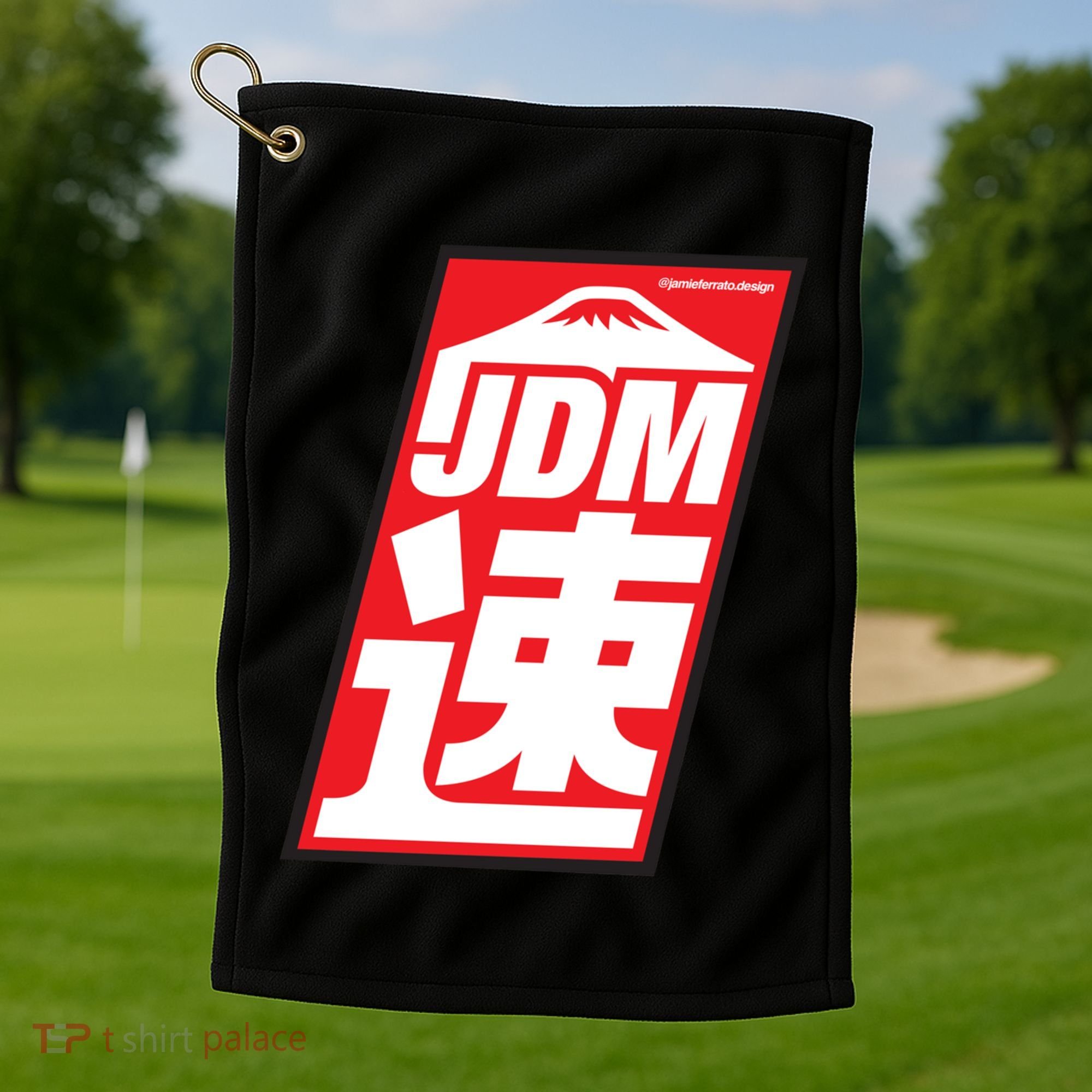 Jdm Japanese Automotive Golf Towel