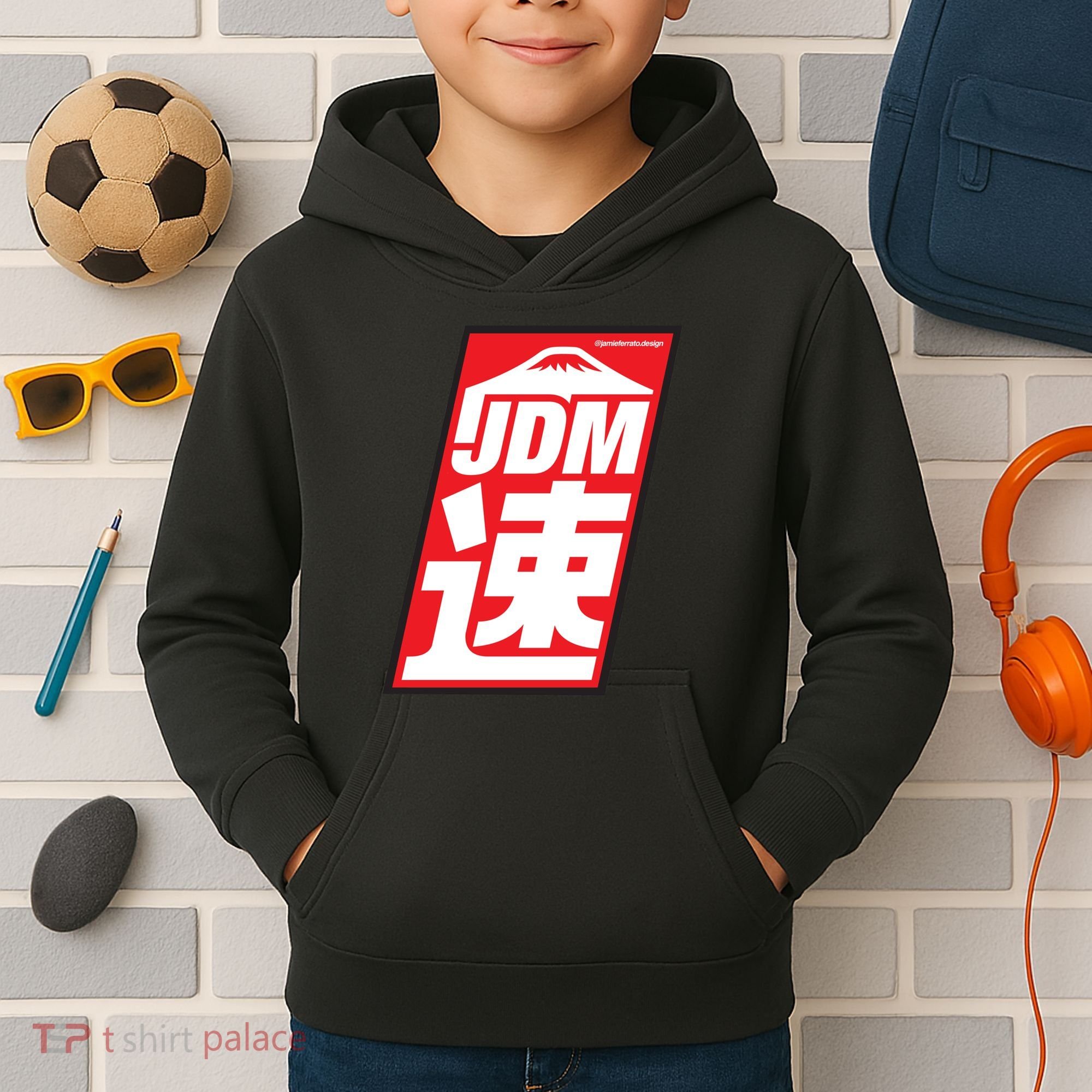 Jdm Japanese Automotive Kids Hoodie