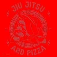 Jiu Jitsu And Pizza Funny Jujitsu BJJ and Mixed Martial Arts Santa Hat thumb 1