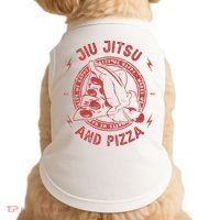 Jiu Jitsu And Pizza Funny Jujitsu BJJ and Mixed Martial Arts Doggie Tank thumb 0