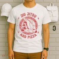 Jiu Jitsu And Pizza Funny Jujitsu BJJ and Mixed Martial Arts T-Shirt thumb 6