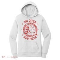 Jiu Jitsu And Pizza Funny Jujitsu BJJ and Mixed Martial Arts Women's Hoodie thumb 0