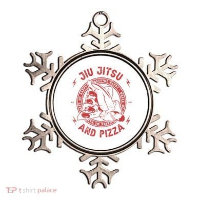 Jiu Jitsu And Pizza Funny Jujitsu BJJ and Mixed Martial Arts Ornament