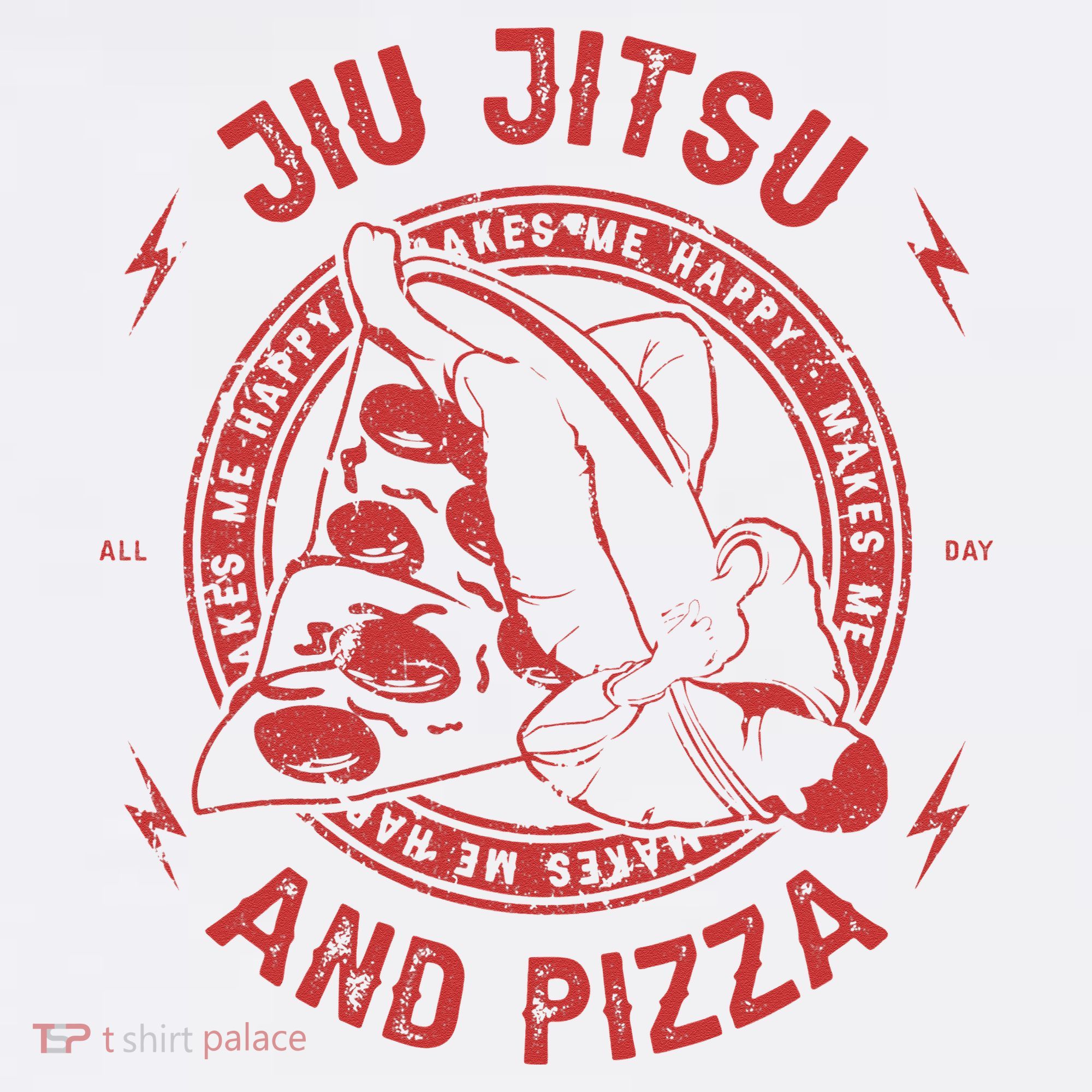 Jiu Jitsu And Pizza Funny Jujitsu BJJ and Mixed Martial Arts Hat