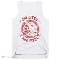 Jiu Jitsu And Pizza Funny Jujitsu BJJ and Mixed Martial Arts Tank Top thumb 0
