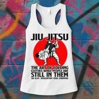 Jiu Jitsu Art of folding clothes while people still in them Women's Tank Top thumb 3