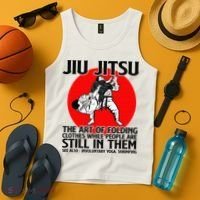Jiu Jitsu Art of folding clothes while people still in them Tank Top thumb 4