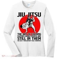 Jiu Jitsu Art of folding clothes while people still in them Women's Long Sleeve Shirt thumb 0