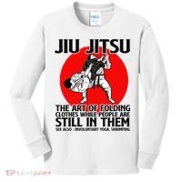 Jiu Jitsu Art of folding clothes while people still in them Kids Long Sleeve Shirt thumb 0